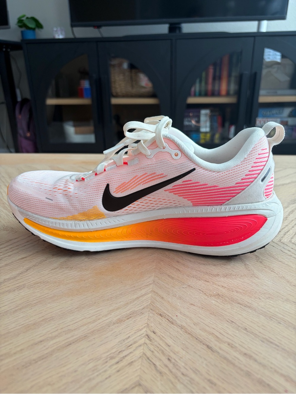 Nike Women's Vomero 18 - Pink, Orange, Black Accents - Picture 3 of 7